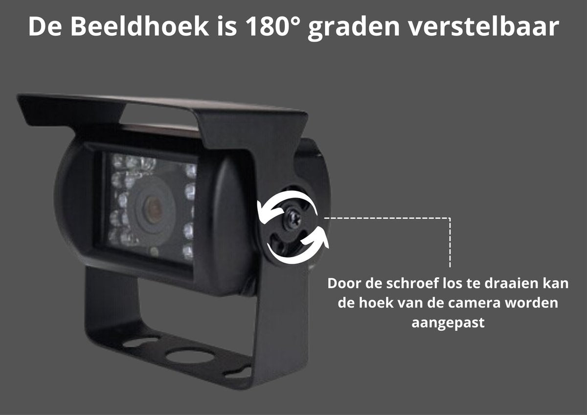  SightStrong Draadloze Achteruitrijcamera - 7” Scherm - Nachtzicht 18LED 15m