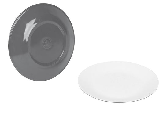  Bo-Camp Servies - Campingbord - 100% Melamine - 16-delig - Grijs