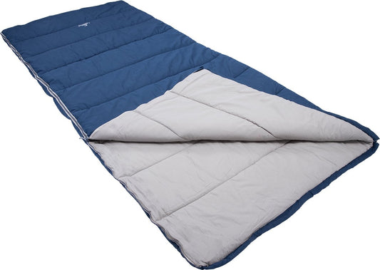  NOMAD® Brisbane Slaapzak | 205x80cm Blauw | Lichtgewicht &amp; Kwalitatief | Dekenmodel Slaapzak | Incl Hoes