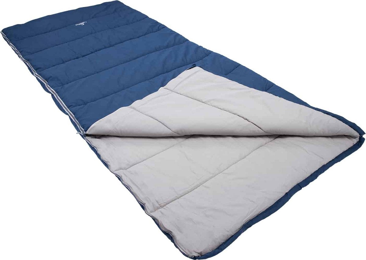  NOMAD® Brisbane XL Slaapzak | 220x90cm Blauw | Lichtgewicht &amp; Kwalitatief | Dekenmodel Slaapzak | Incl Hoes