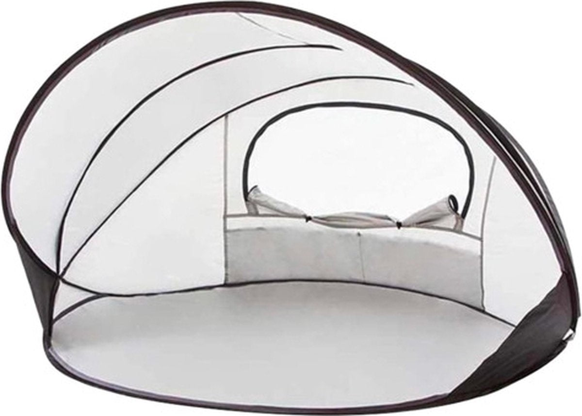  Deryan Luxe Pop Up Strandtent XXL - Anti-UV 50+ - Zilver