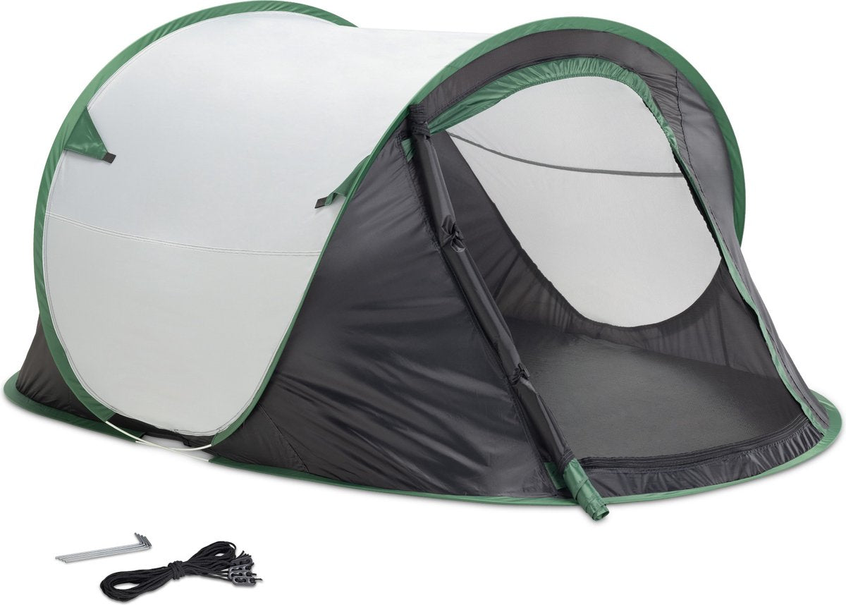  JEMIDI Tweepersoons Pop-up Tent - Opgooitent, Werptent Voor 2 Personen - Ideaal Als Festivaltent Of Kampeertent - Verschillende Kleuren