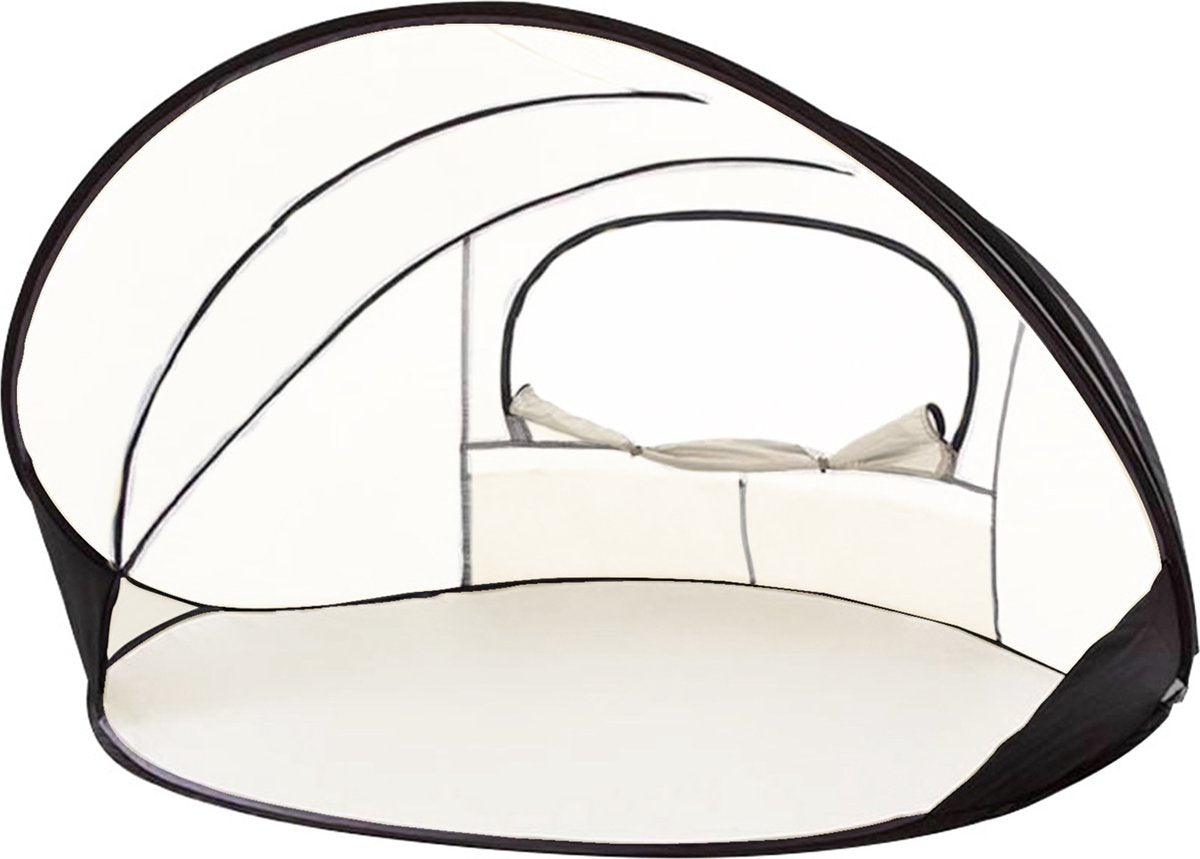  Deryan Luxe Pop Up Strandtent XXL - Anti-UV 50+ - Cream