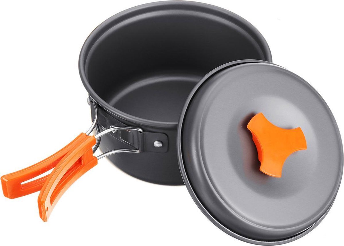  Camping Outdoor Kookset 13-delig Camping Servies En Pannen Pannenset Keukengerei - BPA-vrij &amp; Geen Giftige Stoffen - Opvouwbaar &amp; Licht - Ideaal Voor Reizen, Festival, Wandelen