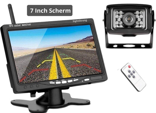 SightStrong Draadloze Achteruitrijcamera - 7” Scherm - Nachtzicht 18LED 15m