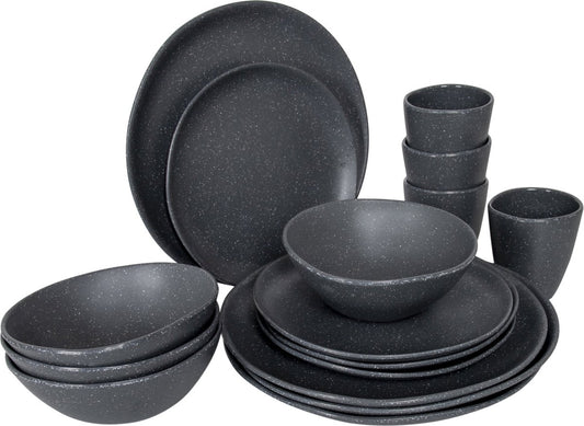  Bo-Camp Urban Outdoor - Servies - Hoxton - 16-Delig - Grijs