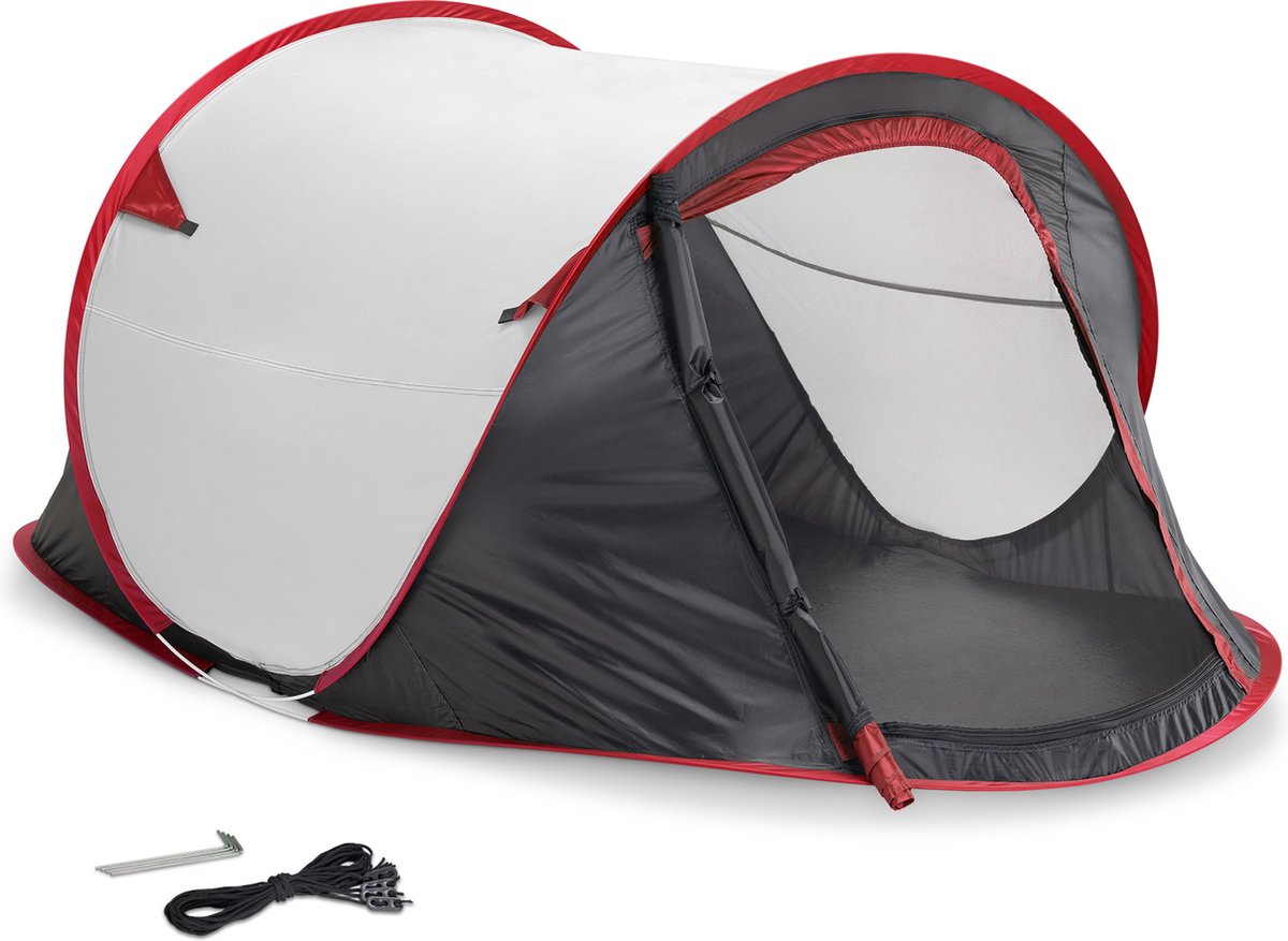  JEMIDI Tweepersoons Pop-up Tent - Opgooitent, Werptent Voor 2 Personen - Ideaal Als Festivaltent Of Kampeertent - Verschillende Kleuren