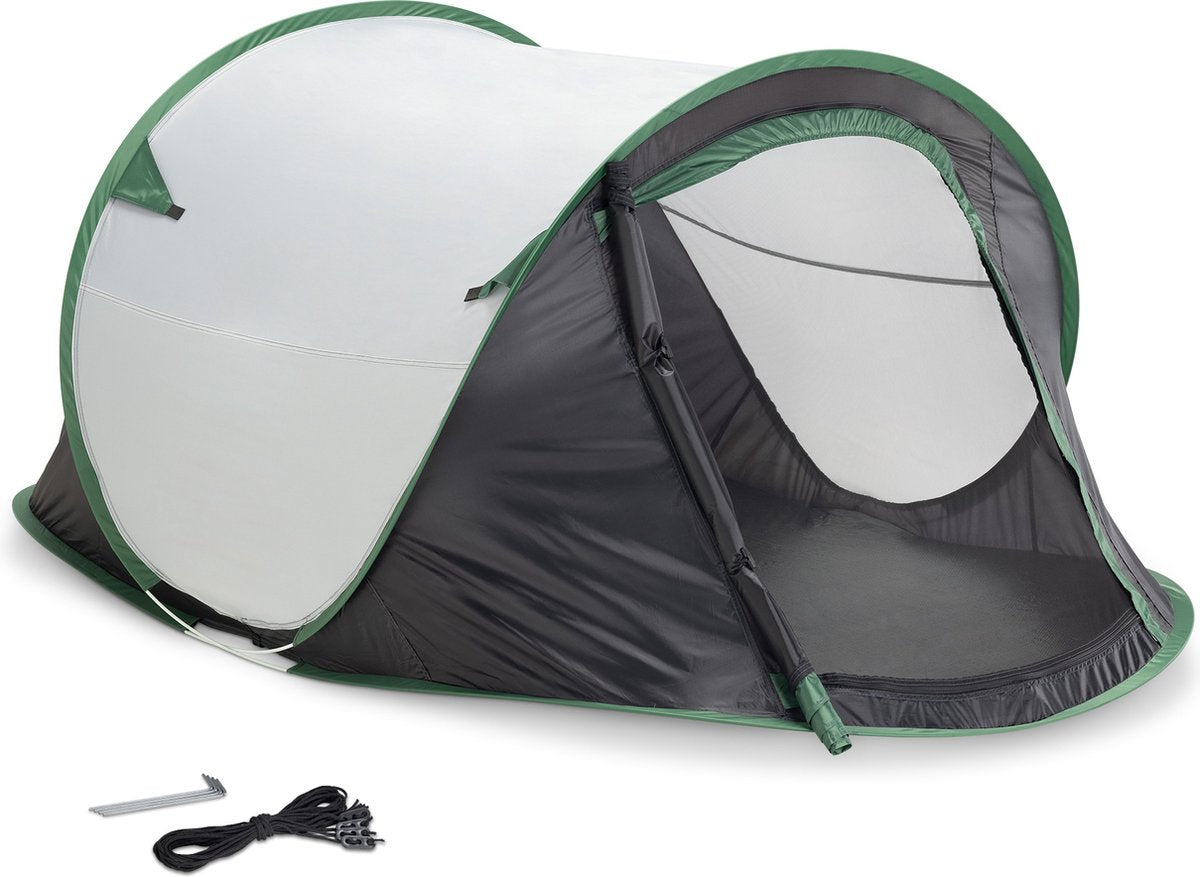  JEMIDI Tweepersoons Pop-up Tent - Opgooitent, Werptent Voor 2 Personen - Ideaal Als Festivaltent Of Kampeertent - Verschillende Kleuren