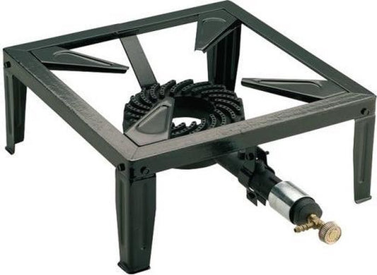  Kemper 1 Pit Camping Gasstel Gasbrander Wokbrander | 7,5 KW | 37cm | 4 Voets