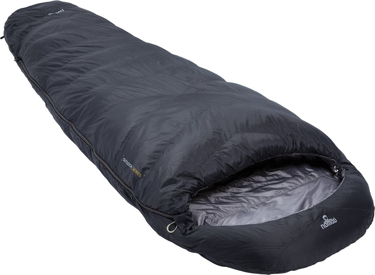  NOMAD® Taurus 400 Slaapzak | 210x80cm Grijs | Lichtgewicht &amp; Kwalitatief | Slaapzak | Incl Hoes