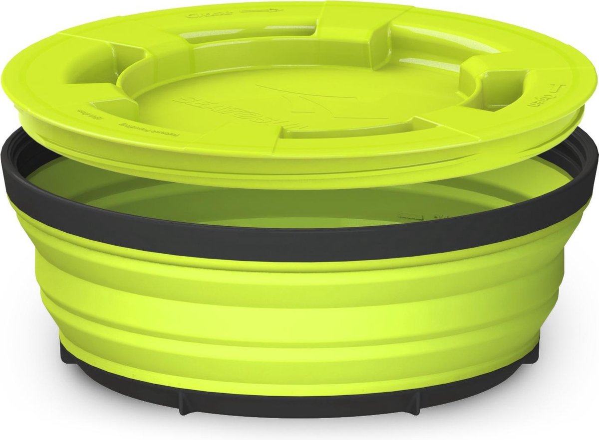  Sea To Summit X-Seal &amp; Go Campingservies Inklapbaar - Schaal - Large - Lime