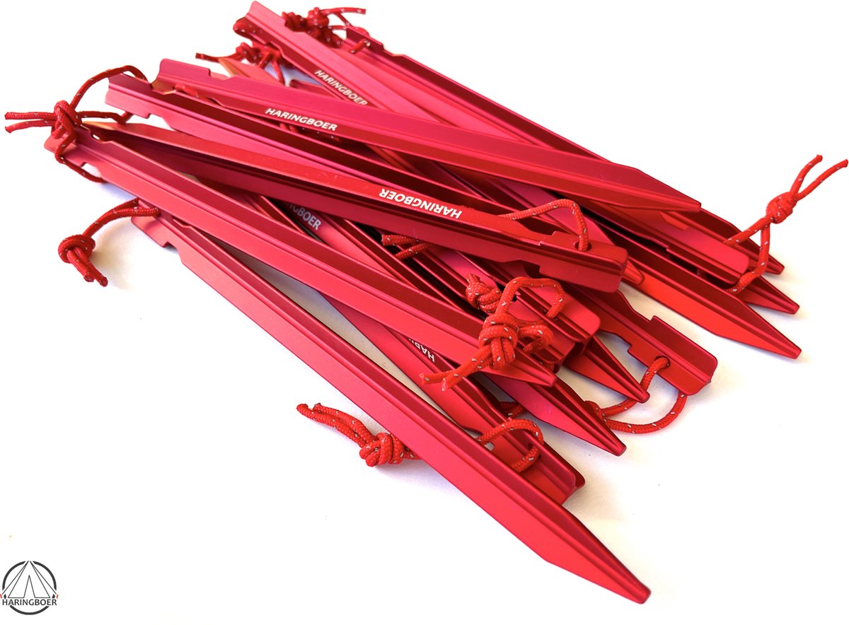  Haringboer Tentharingen - 18cm 7075-T6 Aluminium Y-haringen - Tentharingen Inclusief Haringzak
