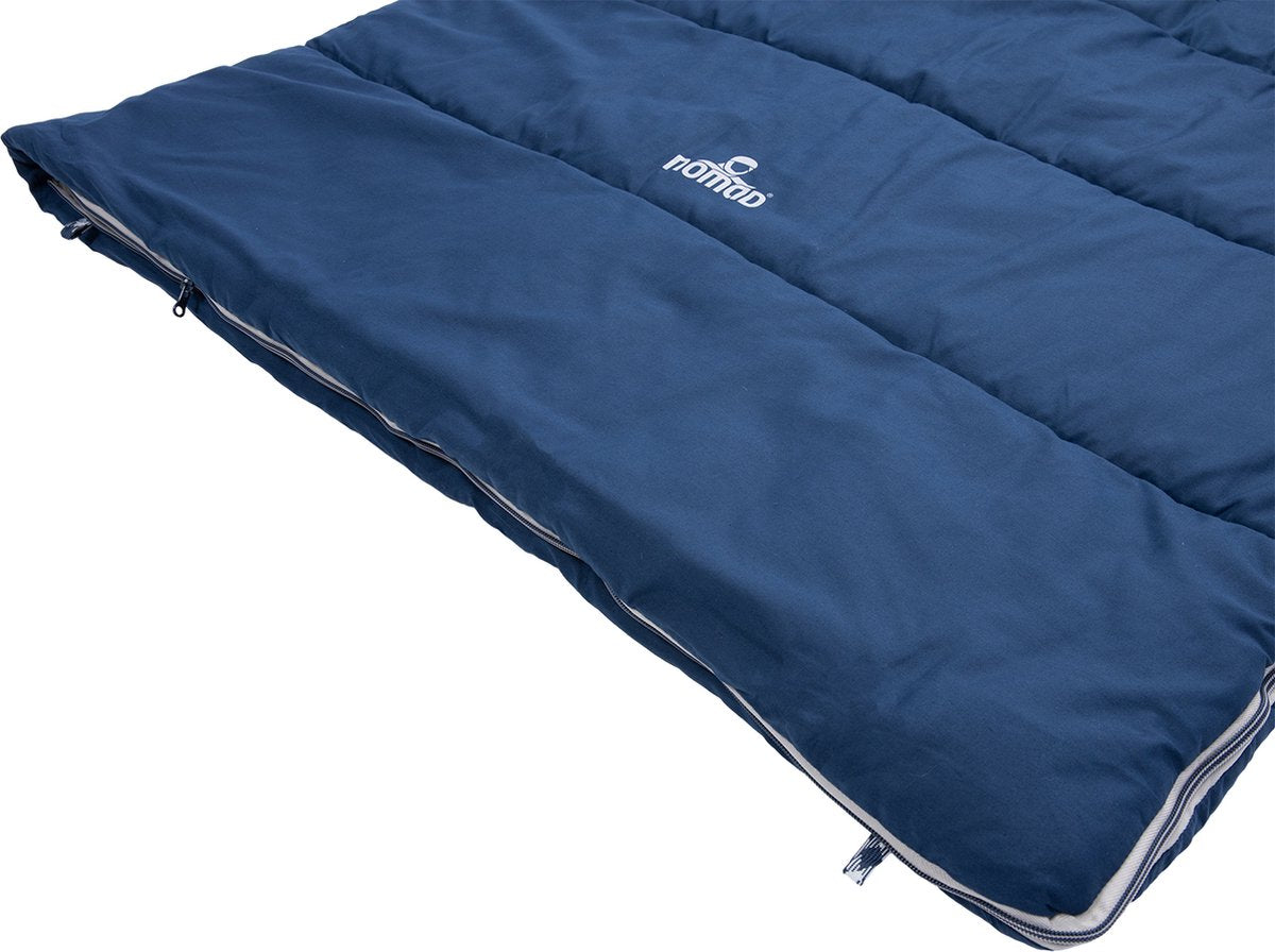  NOMAD® Brisbane Slaapzak | 205x80cm Blauw | Lichtgewicht &amp; Kwalitatief | Dekenmodel Slaapzak | Incl Hoes