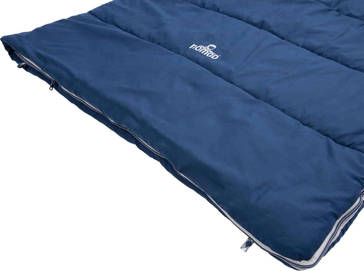 NOMAD® Brisbane XL Slaapzak | 220x90cm Blauw | Lichtgewicht &amp; Kwalitatief | Dekenmodel Slaapzak | Incl Hoes