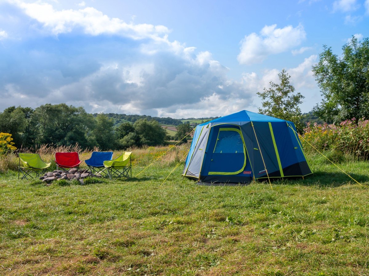 Coleman OctaGo Tent - Festival - 3-Persoons - Blauw/lime