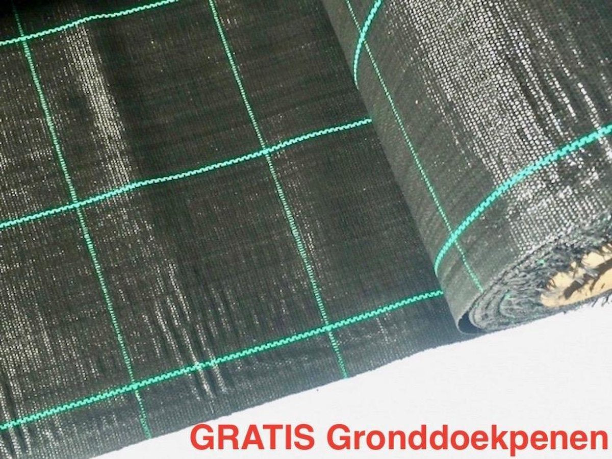  Campingdoek - Gronddoek - Worteldoek 5,25M X 8M Totaal 42M² + 15 GRATIS Grondpennen. Hoge Kwaliteit, Lucht En Water Doorlatend.