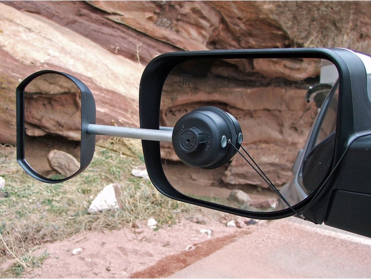  Defa Caravanspiegel Met Zuignap Vlak 11 Cm Zwart