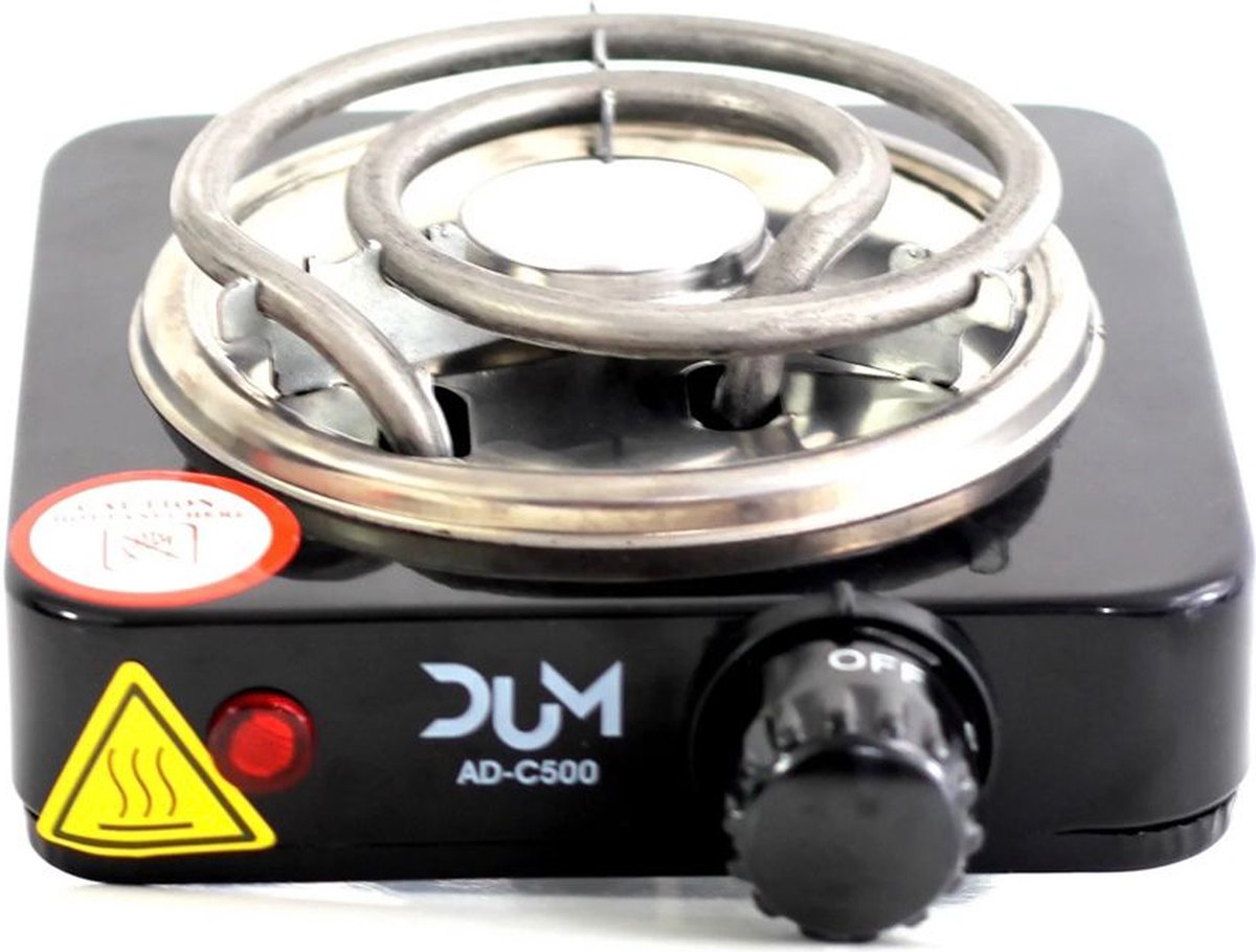  Dum Kolenbrander Elektrische 500 Watt - Kolenverhitter - Kolen Opwarmen - Kooltjes - Kolen - Coco - Verwarmer - - Camping Kooktoestel - Kooktoestel Camping - Kookplaat -BBQ Starter – Shisha - Waterpijp