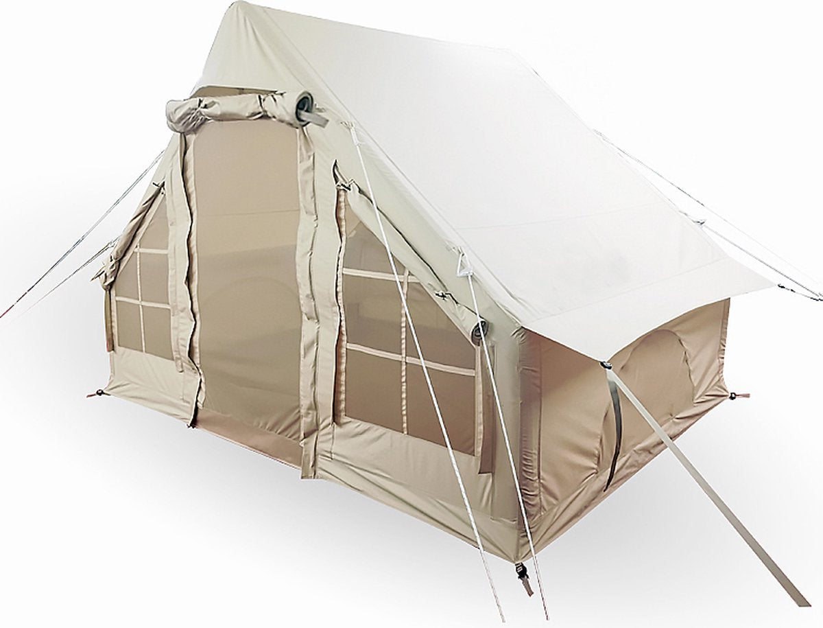  Opblaasbare Vier Persoons Tent Beige 300x200x210 Cm