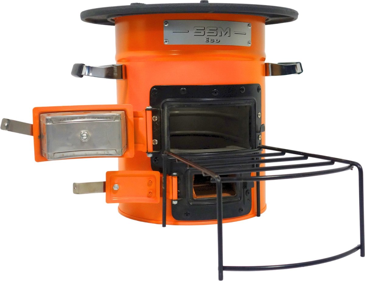  Dutch Rocket Stove - Rocket Stove - Kooktoestel Op Houtvuur - Met Draagtas - Dutch Oven