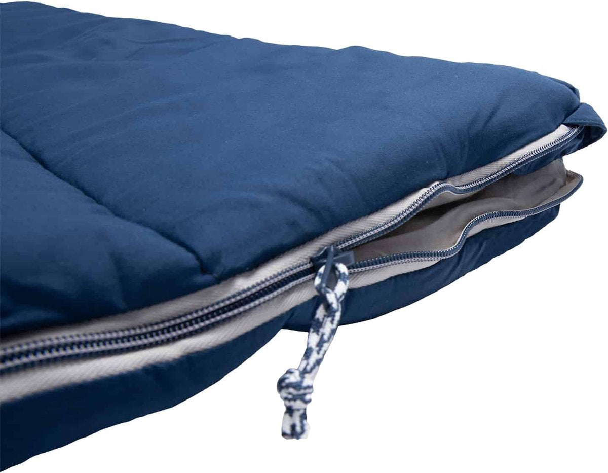  NOMAD® Brisbane XL Slaapzak | 220x90cm Blauw | Lichtgewicht &amp; Kwalitatief | Dekenmodel Slaapzak | Incl Hoes