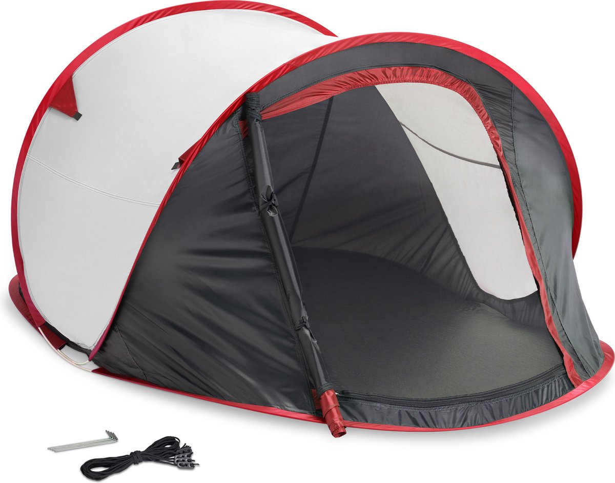  JEMIDI Tweepersoons Pop-up Tent - Opgooitent, Werptent Voor 2 Personen - Ideaal Als Festivaltent Of Kampeertent - Verschillende Kleuren