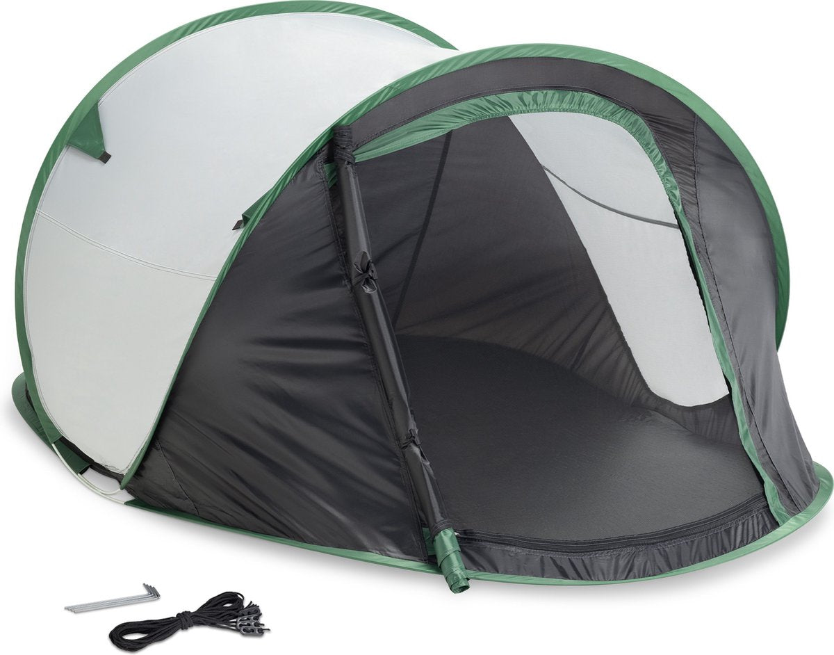  JEMIDI Tweepersoons Pop-up Tent - Opgooitent, Werptent Voor 2 Personen - Ideaal Als Festivaltent Of Kampeertent - Verschillende Kleuren