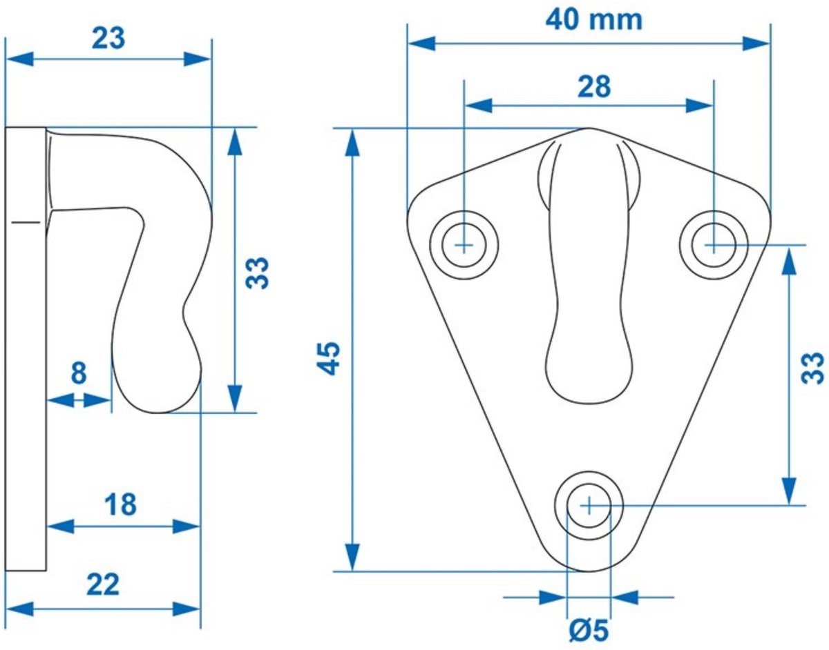 PROPLUS Pro Plus Haak - Touwhaak - Metaal - 40 X 45 Mm - 20 Stuks