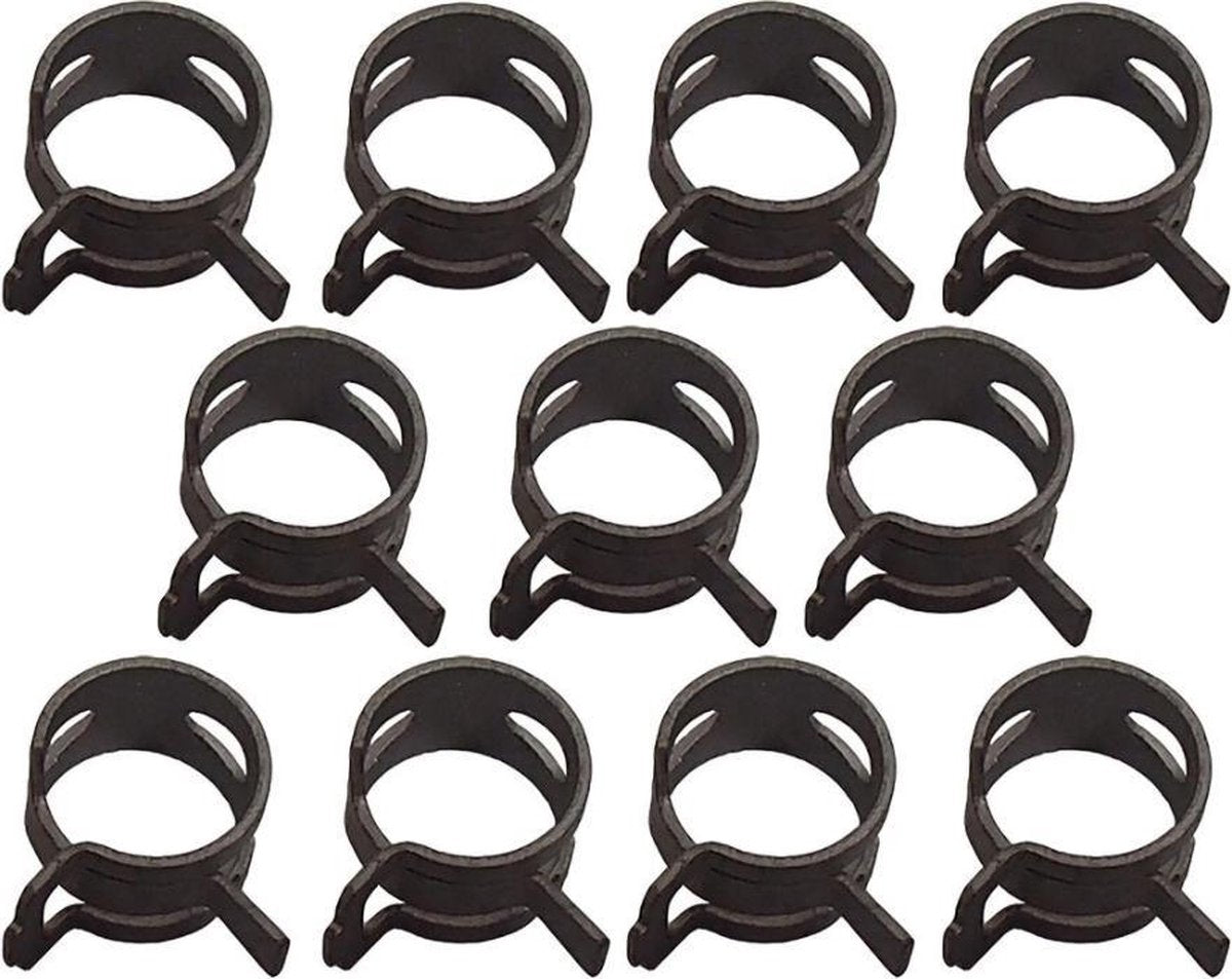  WiseGoods - Slangklemmen Set - Slangenklemmen - Veerklemmen - Slangklem - Set 6, 7, 8, 9, 10mm - Metalen Klem - Set 75 Stuks