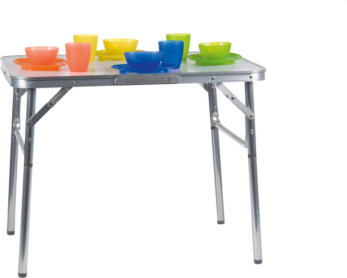Merkloos Campingtafel - Opklapbaar - 75 X 55 X 70 Cm - Compact - Met Handvat