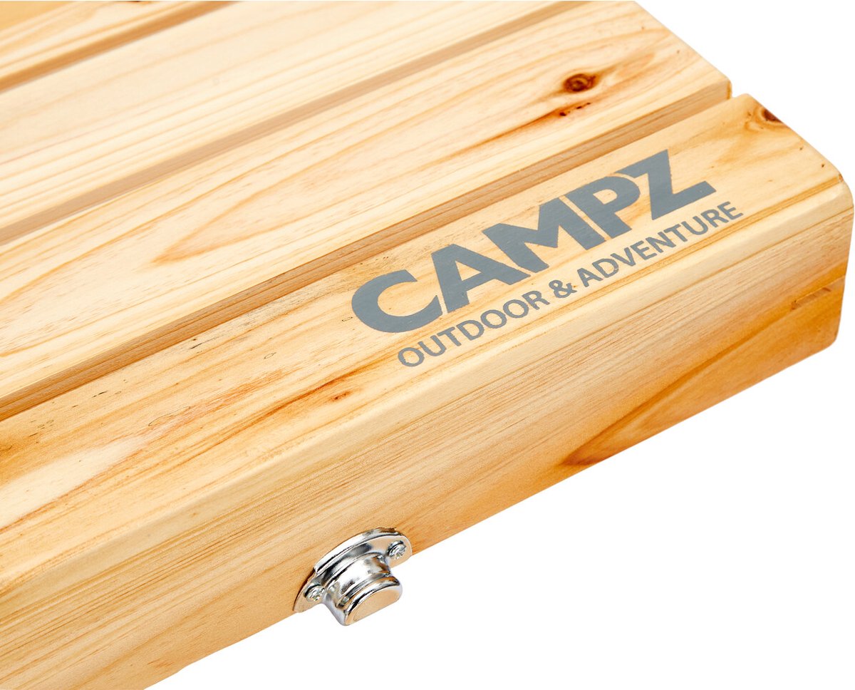  CAMPZ Fir Wood Picknicktafel, Bruin/grijs