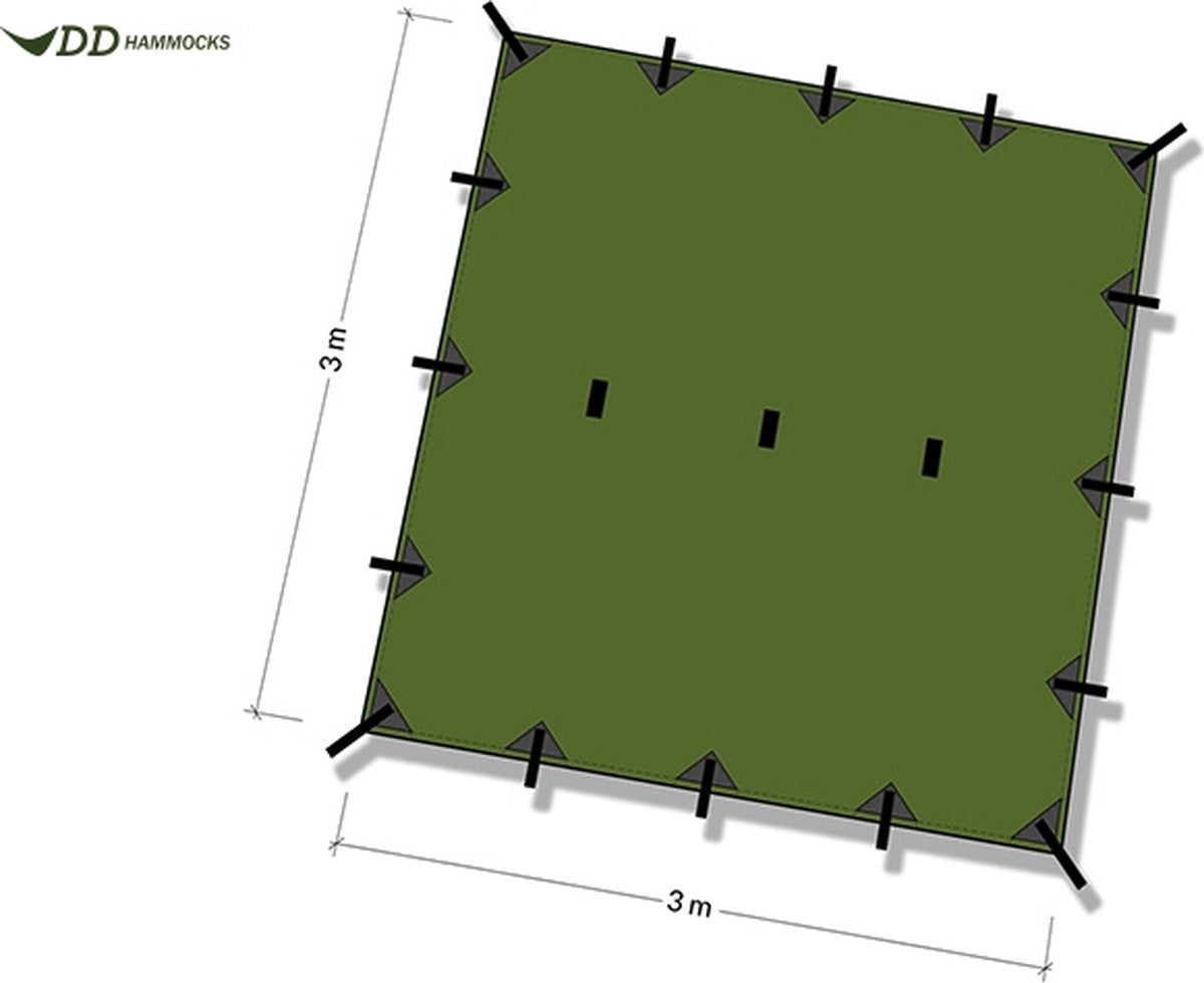  Tarp 3x3 – Olive Green