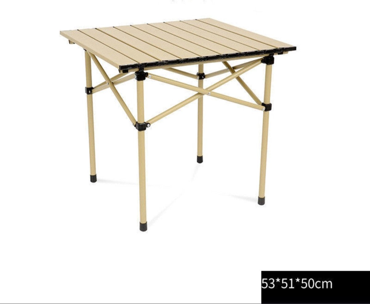 Merkloos Camping Tafel Met Stoelen - Inklapbaar - Camping Set - Kamperen - Outdoor - Lichtgewicht