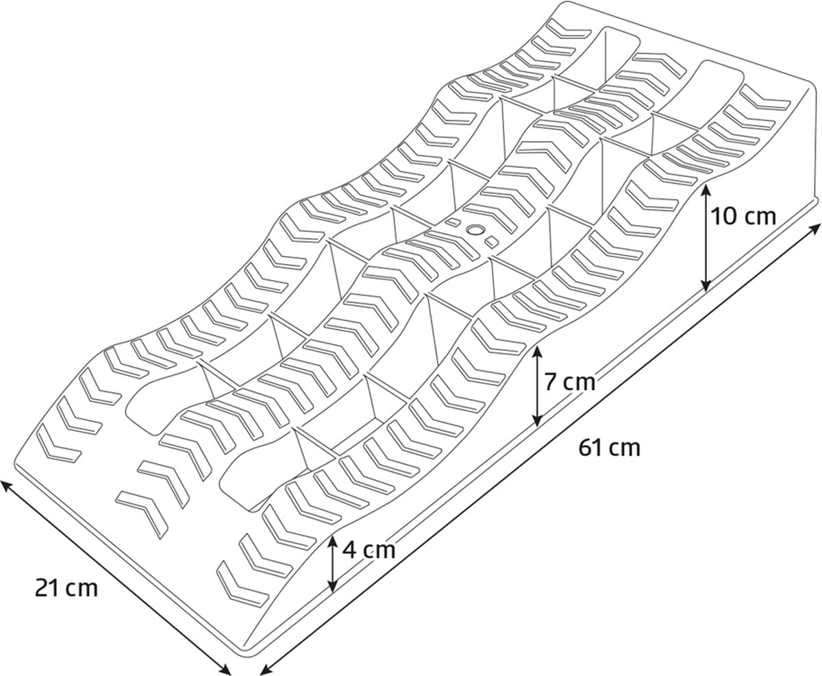  Campout Oprijblok 100 Mm - Set Van 2 Stuks
