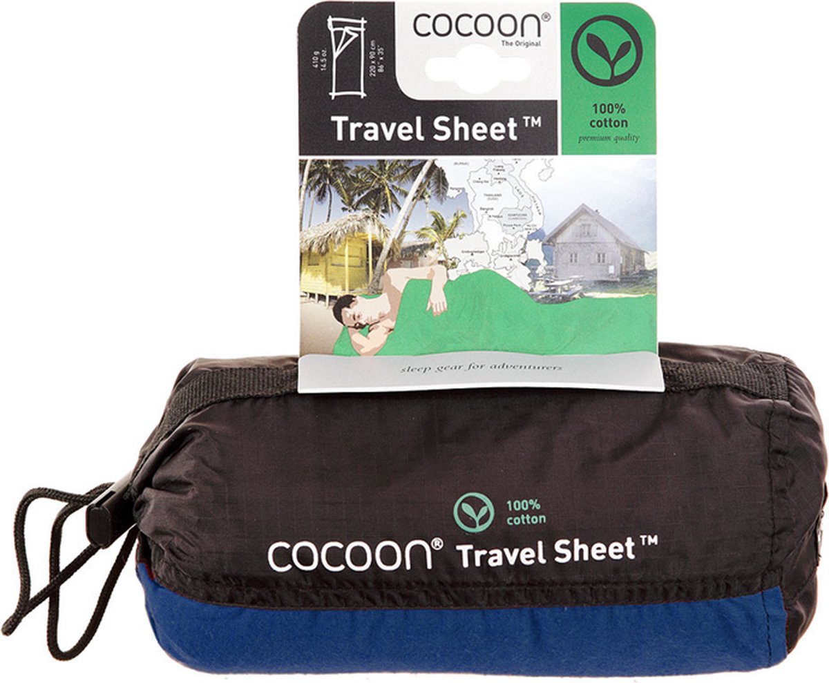  Cocoon TravelSheet - Lakenzak - Katoen - Ultramarine Blue