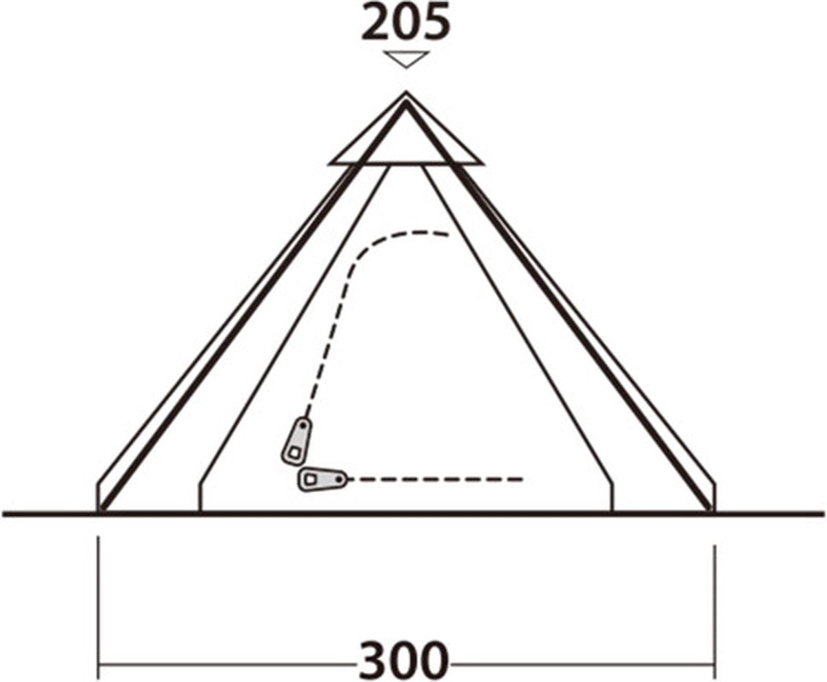  Easy Camp Tent Bolide 400 - Rood - 4 Persoons