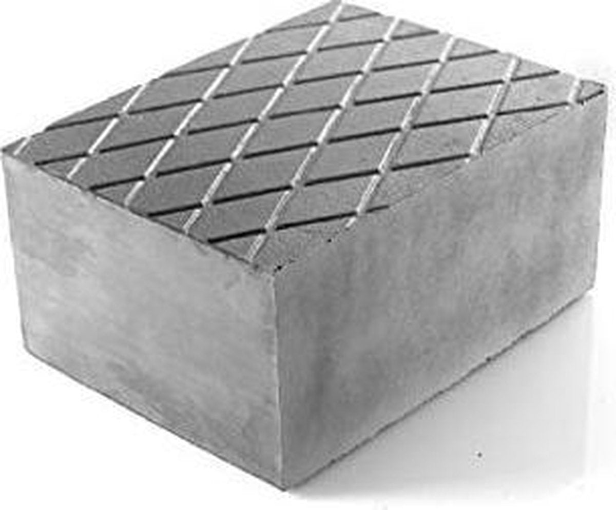  Rubberen Blok- Camper Levellers- Rubber Block Gummiklotz Gummiklötze Gummiauflage Gummiteller Hebebühne Grube 160x120x80 Mm Zwart Voor Autokrik, Trolleykrik En Pitjack