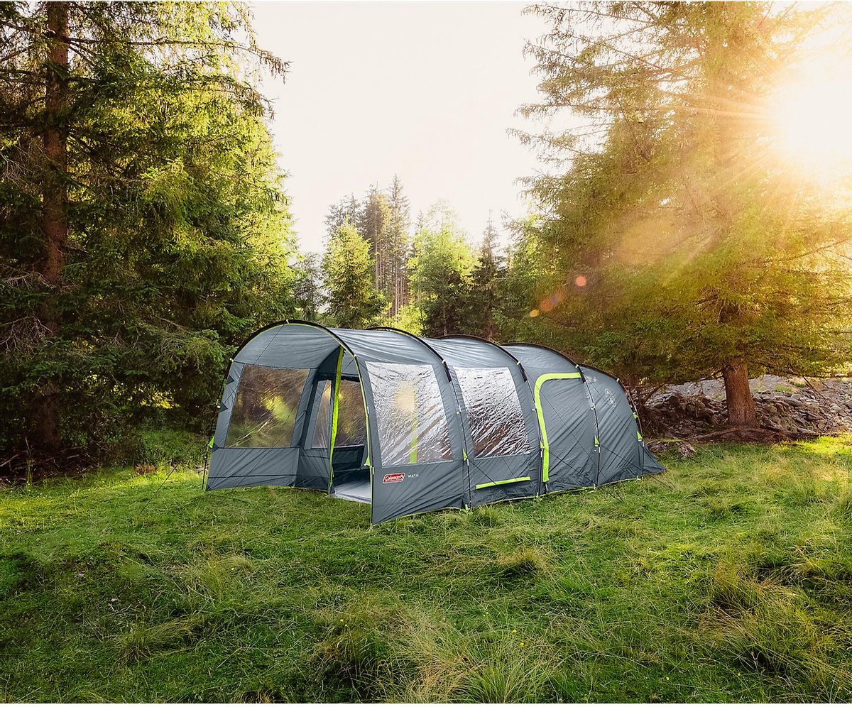  Coleman Vail 4L Tunneltent - Familie Tent - 4-Persoons - Grijs/Groen