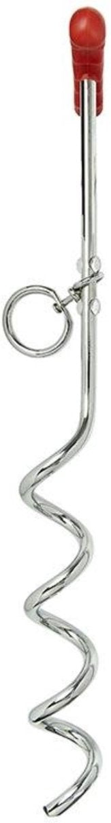 PROPLUS Pro Plus Aanlegspiraal - Hondenpen Met Handvat En Ring - Lengte 39 Cm