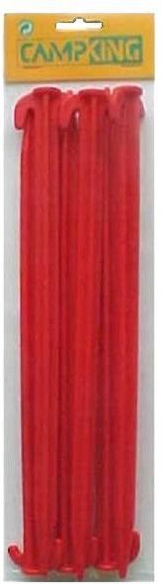  Campking Tentharing Kunststof - 30 Cm - 6 Stuks