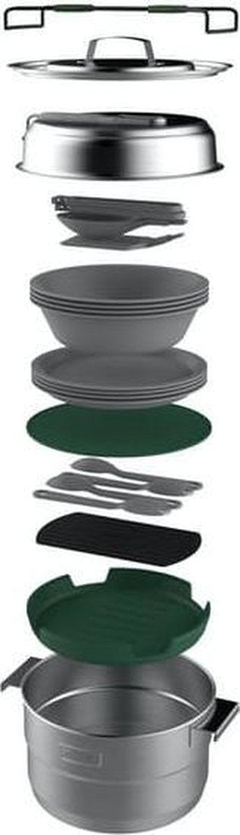  Stanley The Full Kitchen Base Camp Cook Set 3,5L - Campingkookset - Stainless Steel