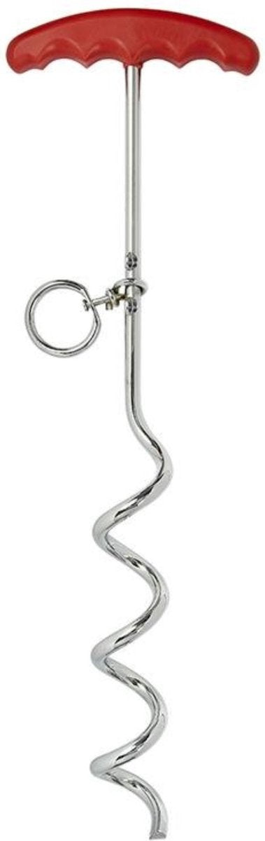 PROPLUS Pro Plus Aanlegspiraal - Hondenpen Met Handvat En Ring - Lengte 39 Cm
