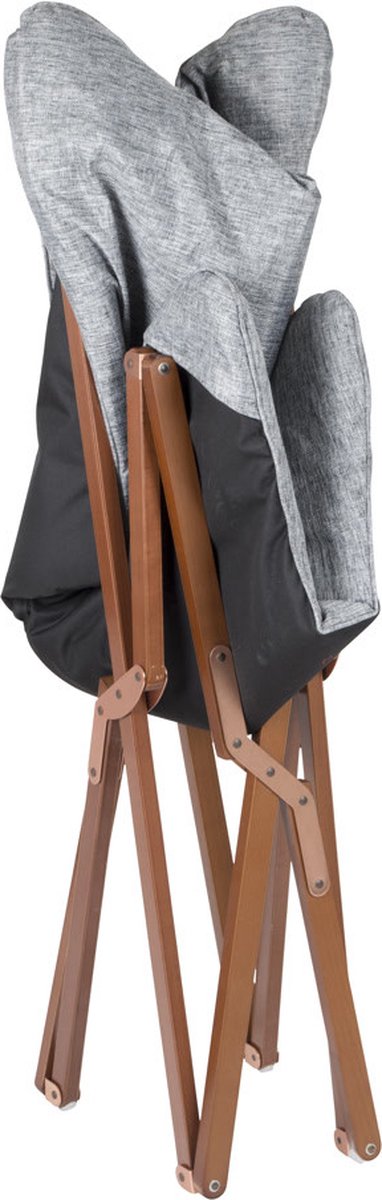  Bo-Camp - Urban Outdoor - Relaxstoel - Bloomsbury - L - Oxford Polyester - Grijs