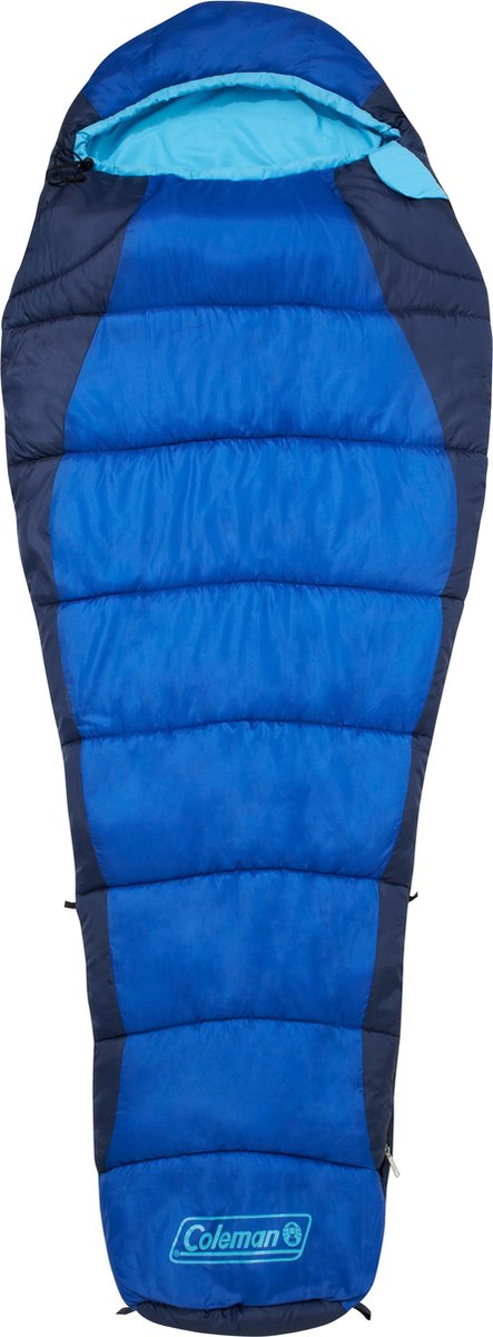  Coleman Fision 100 Mummy Slaapzak - 208 X 81 Cm - Blauw