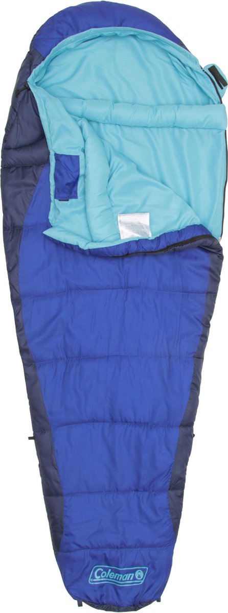  Coleman Fision 100 Mummy Slaapzak - 208 X 81 Cm - Blauw