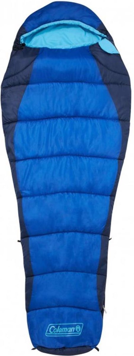  Coleman Fision 100 Mummy Slaapzak - 208 X 81 Cm - Blauw