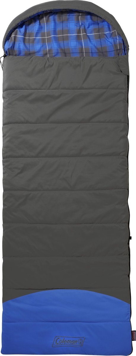  Coleman Basalt Single Slaapzak - 225 X 80 Cm - Grijs/blauw - Extra Lang