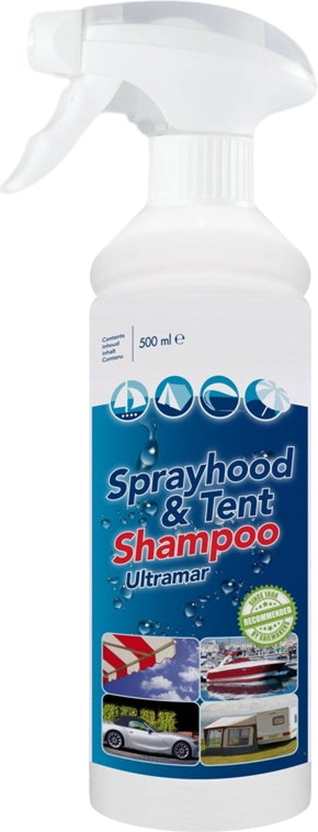  Ultramar - Reiniger Sprayhood &amp; Tent Shampoo 500 Ml - Tentdoekreiniger Voor Bootkap, Tent, Cabriodak