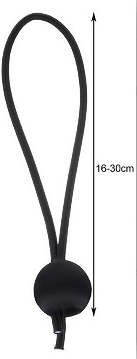 Merkloos Zeilspanner Met Bal - Spanrubbers Elastieken - Tentspanner Spanelastiek 16-30 CM - 10 Stuks - Spanband Rubber Voor Bootzeil/Zeil/Spandoeken/Schaduwdoek/Aanhangwagen -Tent Koord Spanners