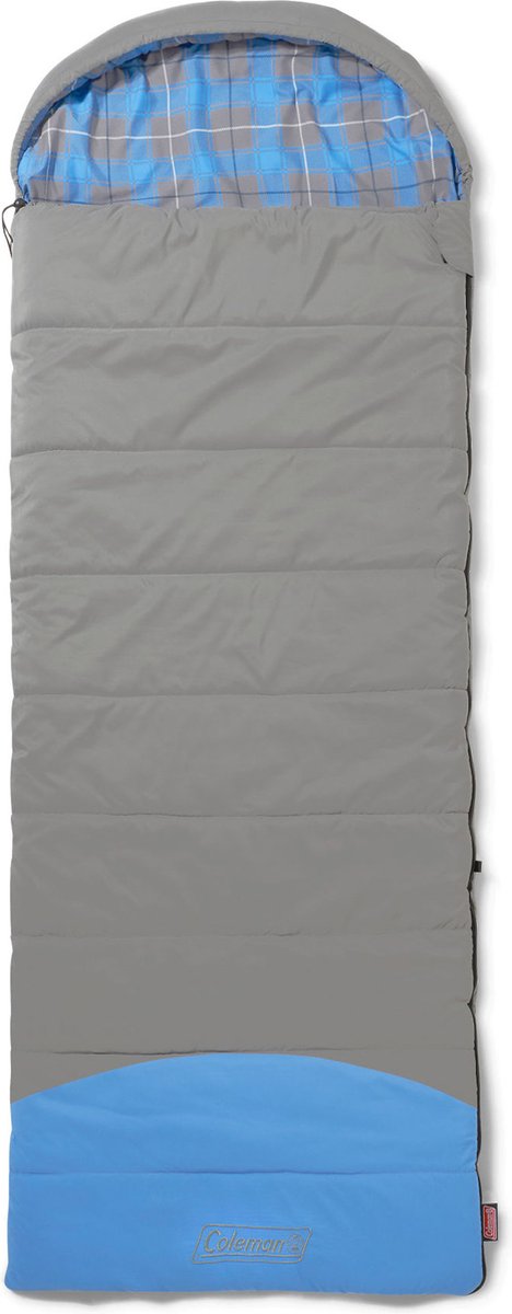  Coleman Basalt Single Slaapzak - 225 X 80 Cm - Grijs/blauw - Extra Lang